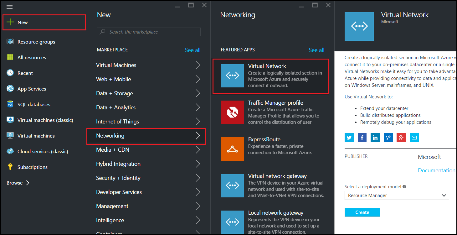 Configurar subred de VNet