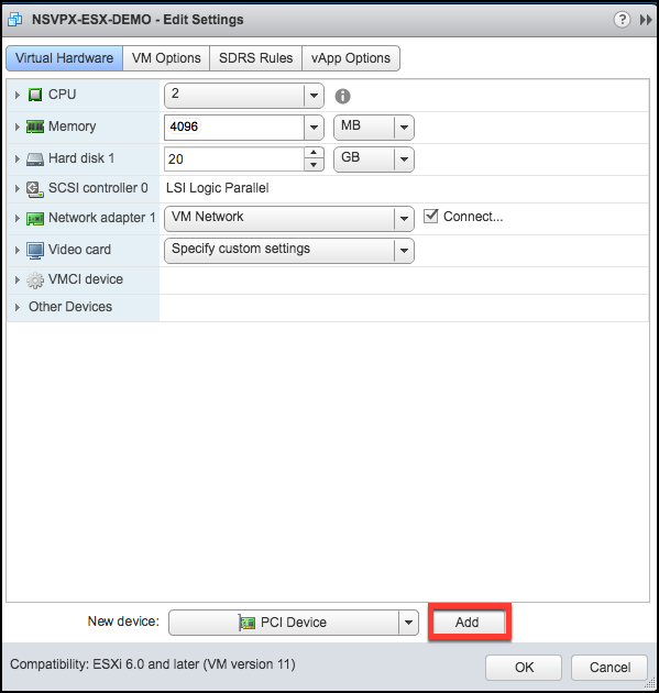 Configurar el paso de PCI