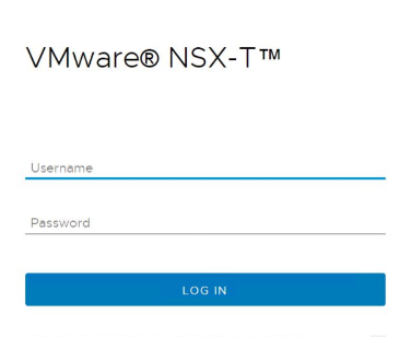 Anmeldeinformationen für NSX Manager