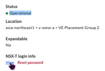 NSX-T login info