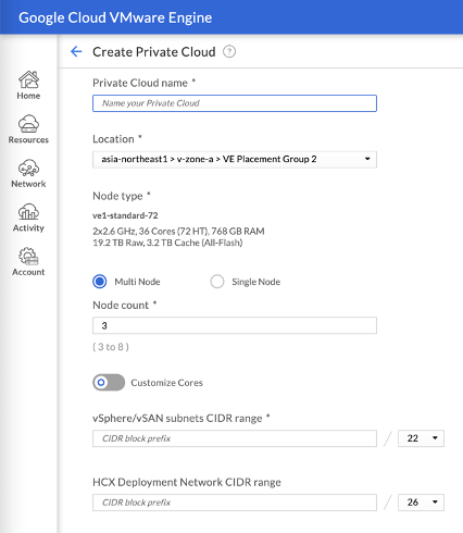 Cloud privé GCVE