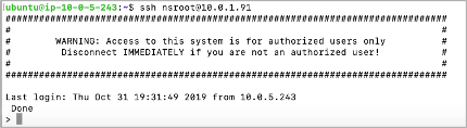 Connecting to the primary NetScaler Web App Firewall Instance