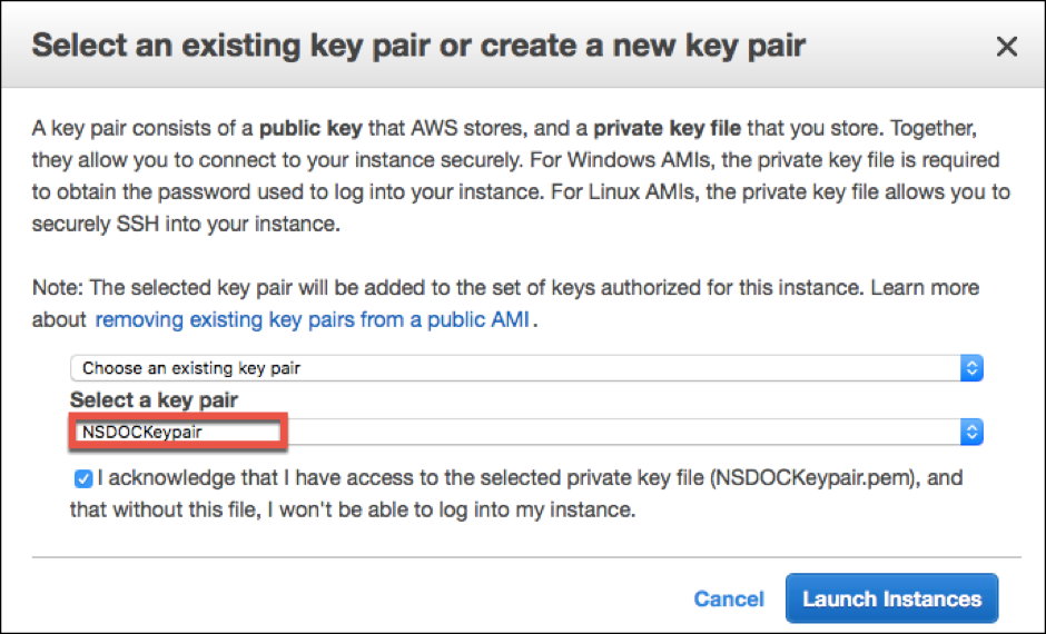 Add keypair for scenario