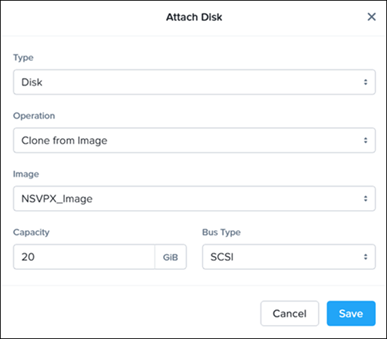 Attach disk