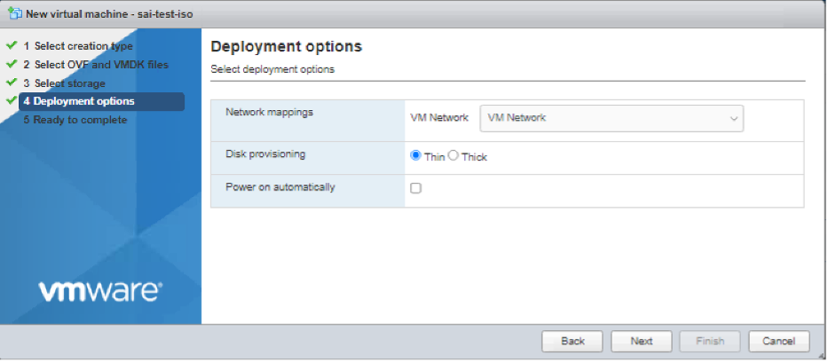 Standard VM deployment