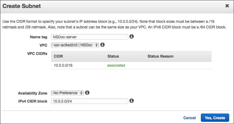 Extra subnet for scenario