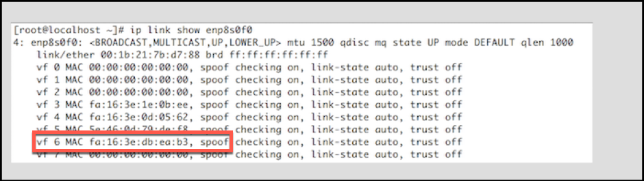 VLAN 10 supprimé du VF6