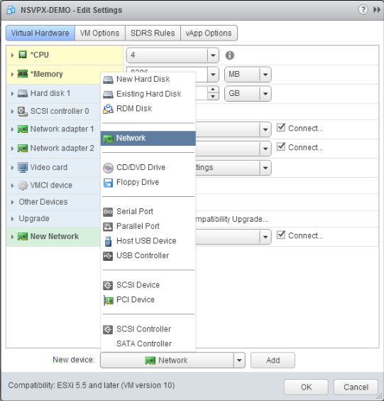 VM network interface